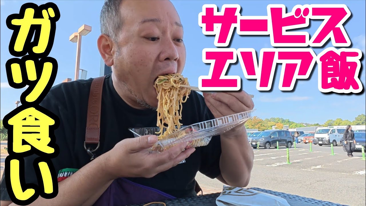 【ハイウェイめし】衝撃的美味さ！サービスエリアでガッツリ食うデブ。【飯テロ】