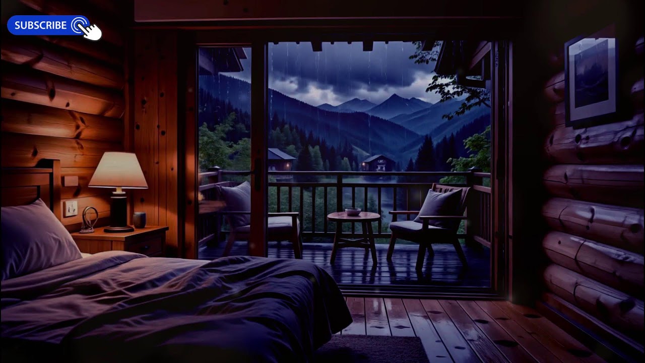Calm Your Mind 🌧️ Gentle Piano & Rain on Window Sleep Ambience (10 Hours)