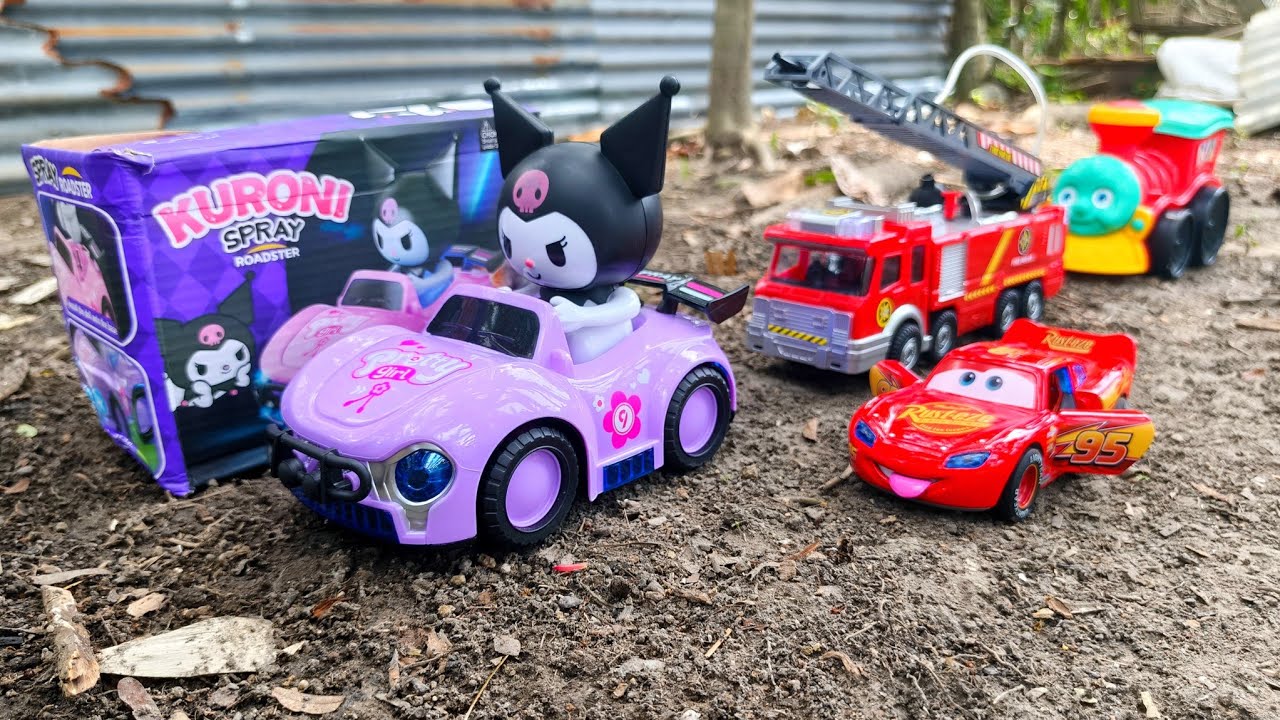 Mainan Baru Terjebak, Mobil KURONI, Mobil Mobilan Disney, Mobil pemadam, Kereta Thomas, Mobil Balap