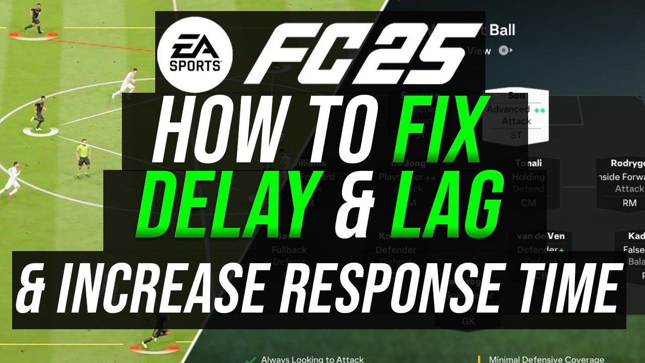 FC 25 - How To FIX DELAY & LAG, Reduce Gameplay Delay, Best m/s Internet Gameplay Settings,