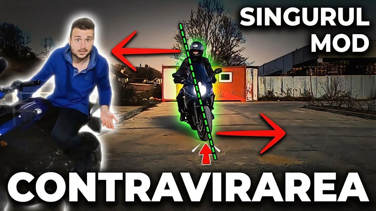 SINGURUL MOD de a lua un VIRAJ pe motocicletă #contravirare #motocicleta #motociclisti