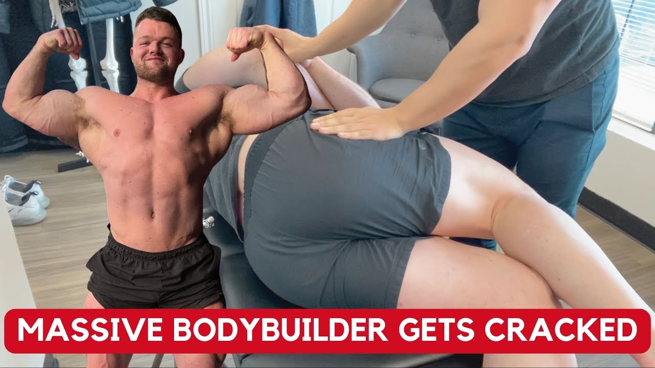 Огромный бодибилдер получил травму – напряжённая шея и спина || Хиропрактическое лечение от докто...