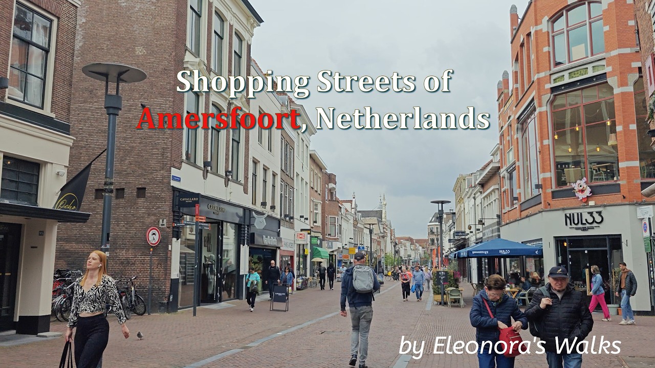 Lively Streets of Amersfoort – Walking in the Netherlands | City Life | 