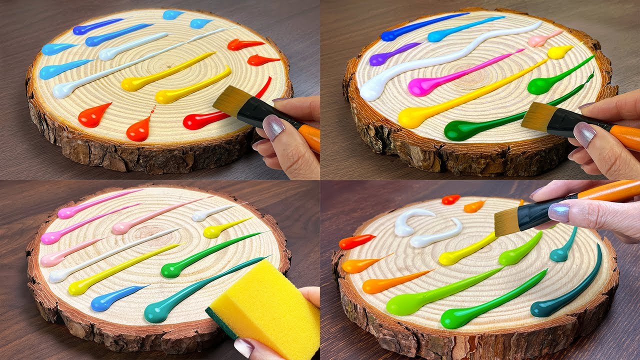 Painting Technique Compilation | Most Easy acrylic tutorial