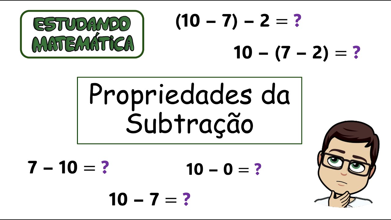Propriedades da Subtração - Operação Inversa da Adição e Elemento neutro