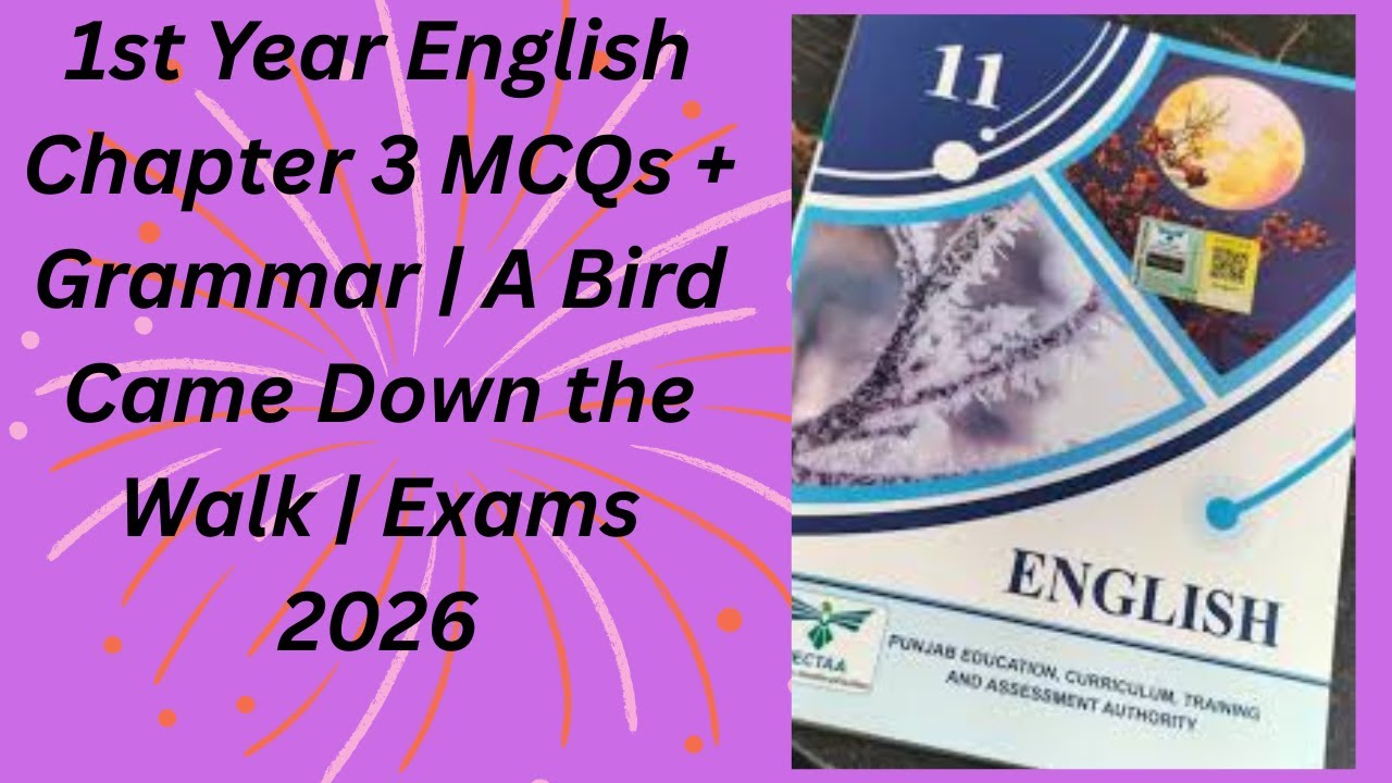 Вопросы с множественным выбором + грамматика, глава 3, 1-й курс английского языка | Птица спустил...