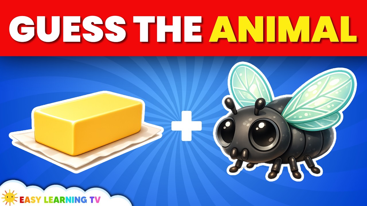 Guess The Animal By Emoji | Animal Emoji Quiz for Kids | Easy Learning TV