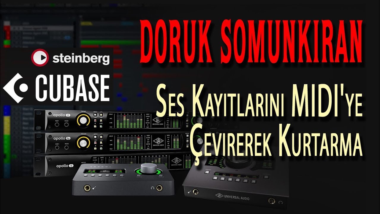 Cubase ile Ses Kayıtlarını MIDI'ye Çevirme - Doruk Somunkıran