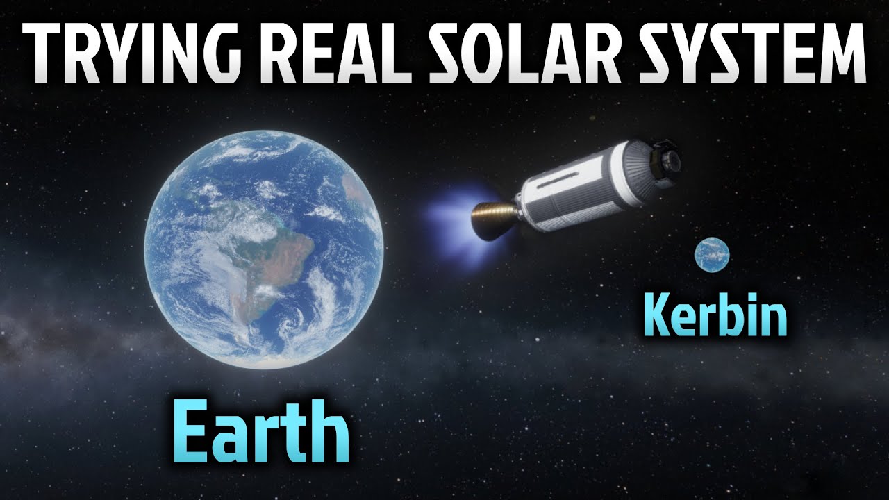 Впервые пробую настоящую Солнечную систему в KSP