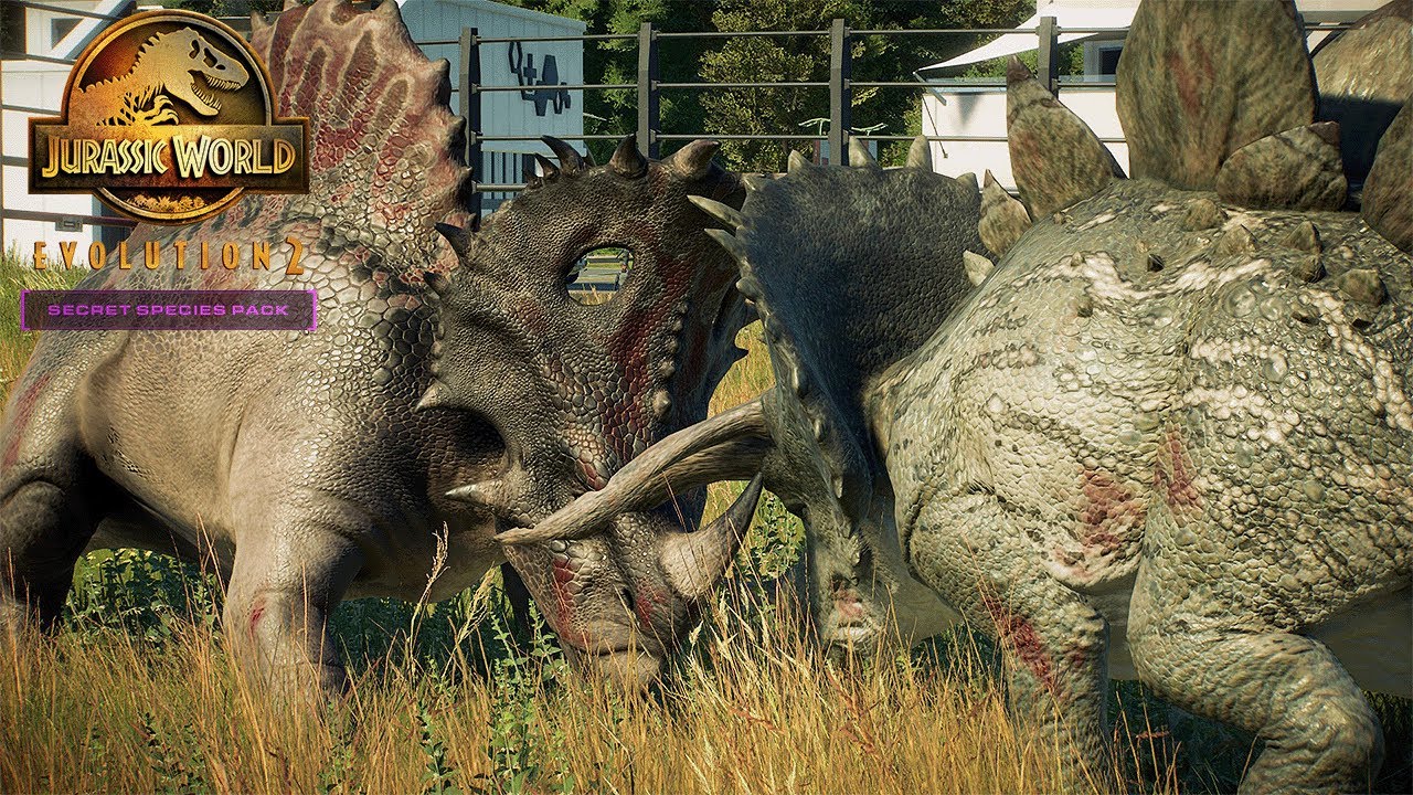 NEW! SPINOCERATOPS VS STEGOCERATOPS | Jurassic World Evolution 2