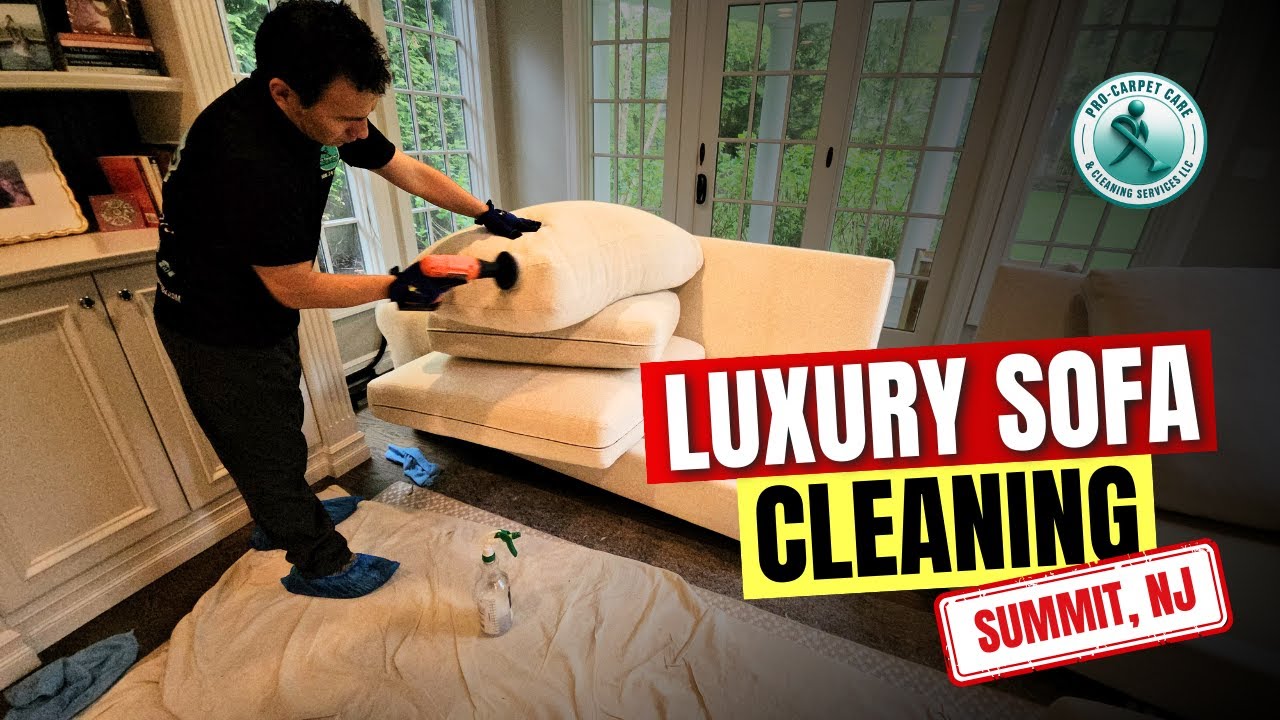 Pottery Barn Sofa Cleaning | Steam Upholstery Cleaning in Summit NJ