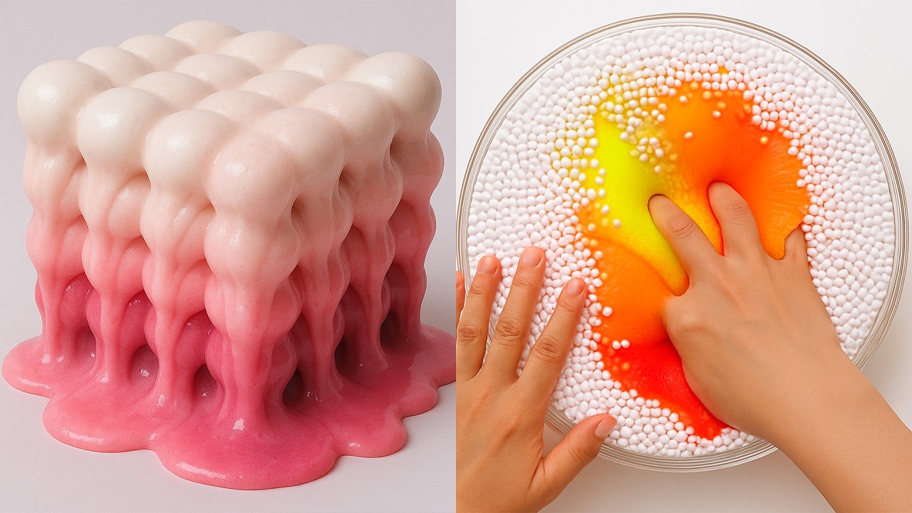 8 Hour of Relaxing Slime ASMR – Slow Slime Therapy for Sleep