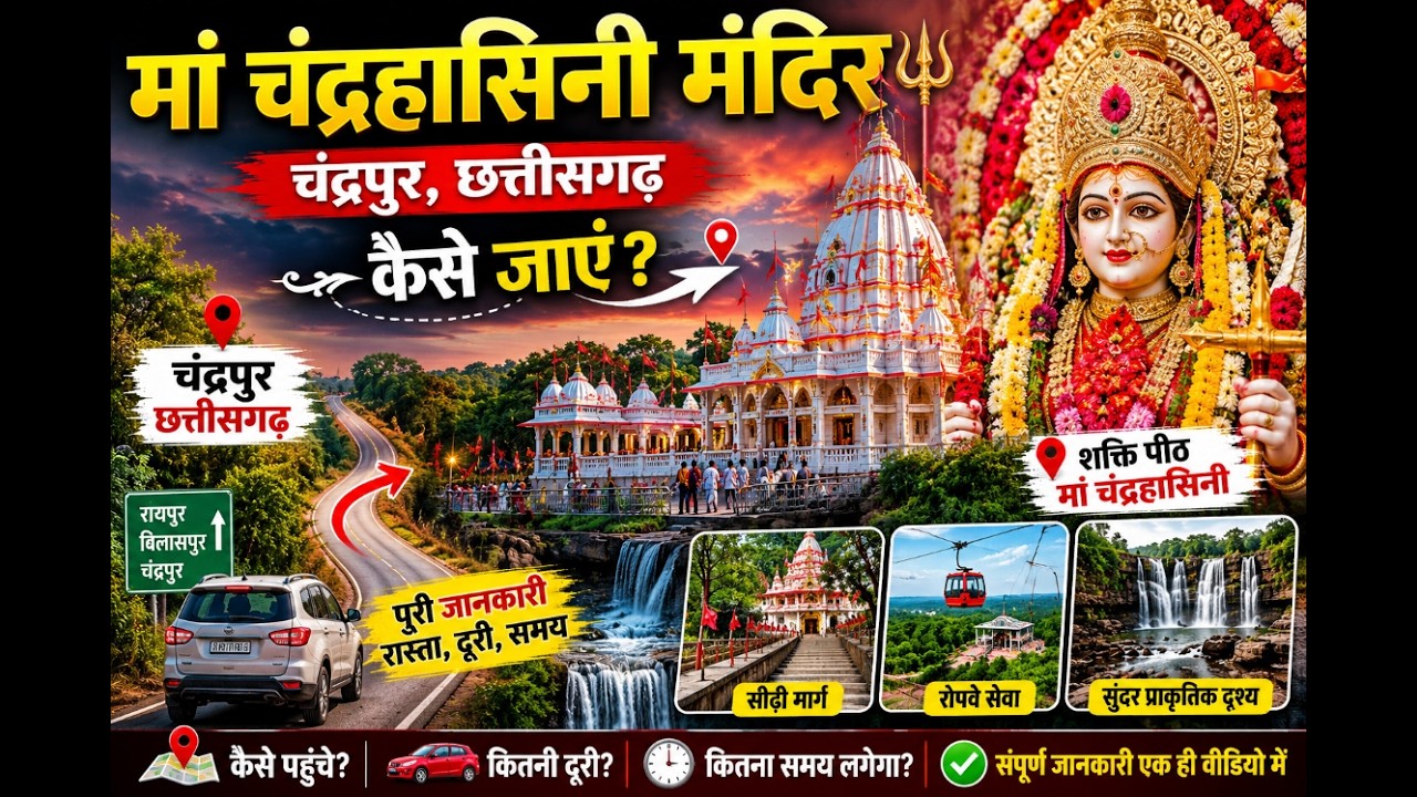 मां चंद्रहासिनी मंदिर चंद्रपुर छत्तीसगढ़ | Maa Chandrahasini Temple | Chhattisgarh India 2025