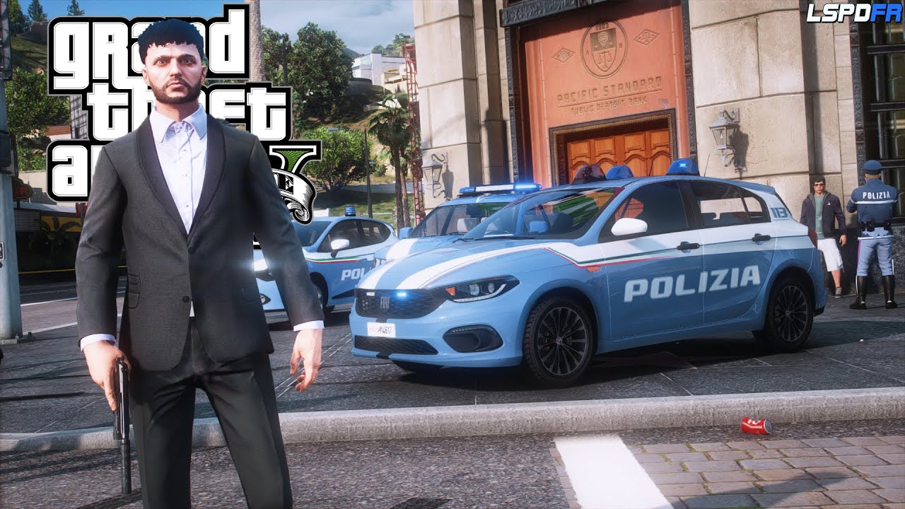 MI FINGO CAPO DELLA POLIZIA E RAPINO LA BANCA (inosservato) - GTA 5 MOD LSPDFR ITA
