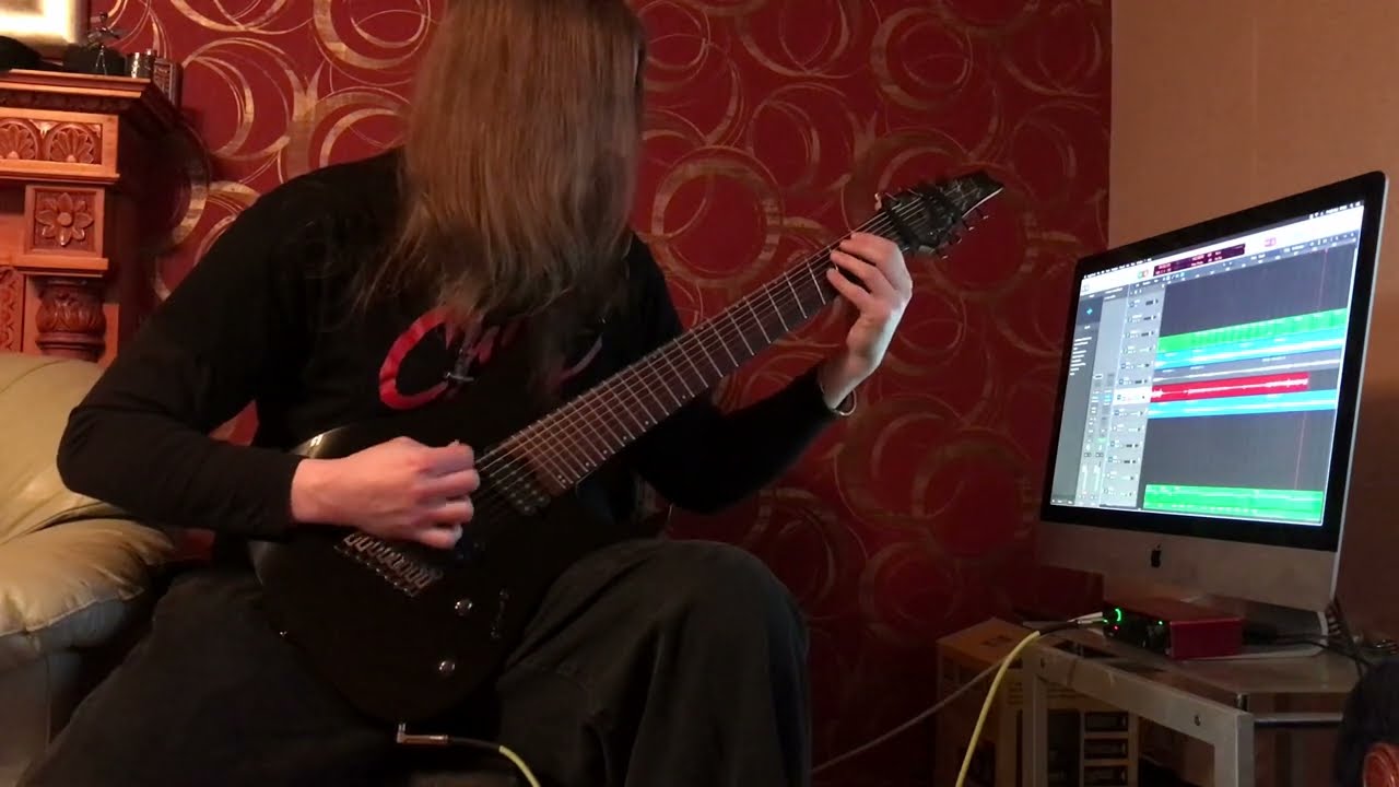 Some Riffs on the 8 String with orchestral samples