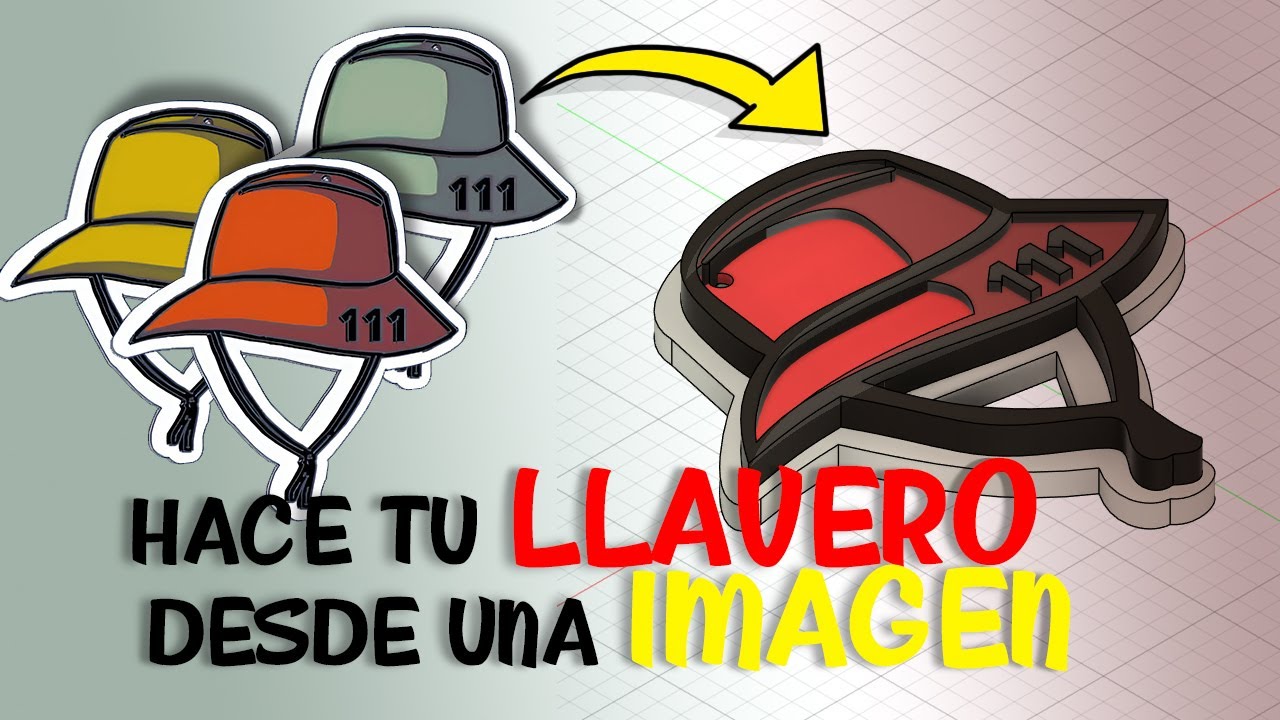 Hace tu LLAVERO desde 1 IMAGEN | Fusión 360 SENCILLO
