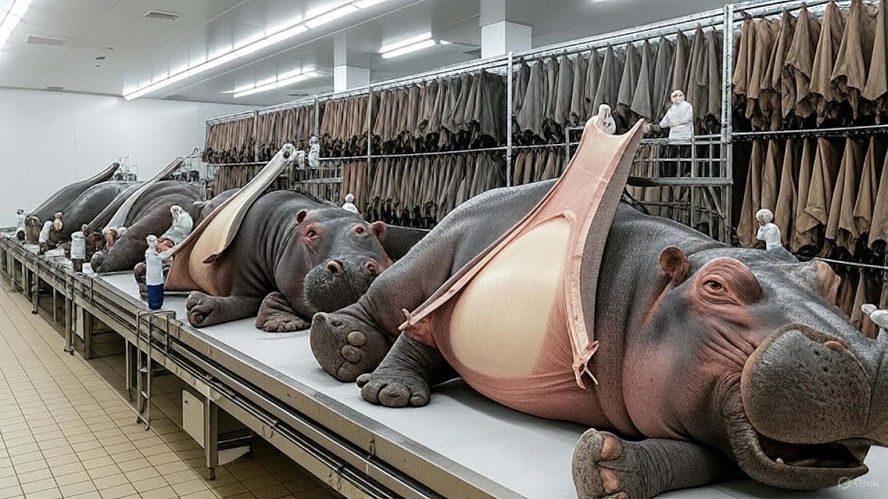 Inside the Hippopotamus Leather Factory From Raw Hides to Luxury Fashion