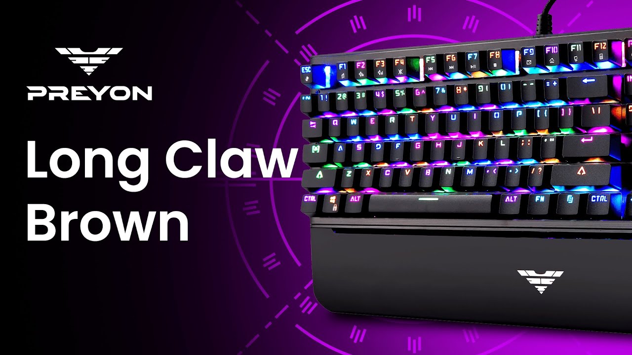 Klawiatura PREYON Long Claw Brown