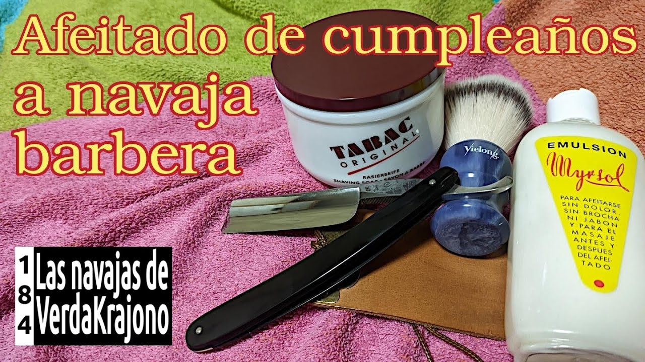 184 - Afeitado de cumpleaños a navaja barbera