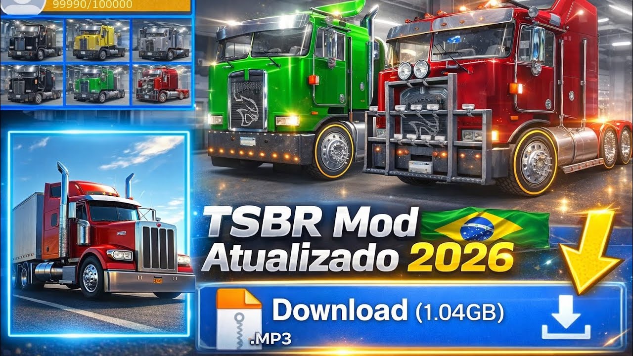 TRUCK SIMULATOR BIG RIGS v1.5.7 Apk Mod DINHEIRO INFINITO e NÍVEL MÁXIMO ATUALIZADO 2026