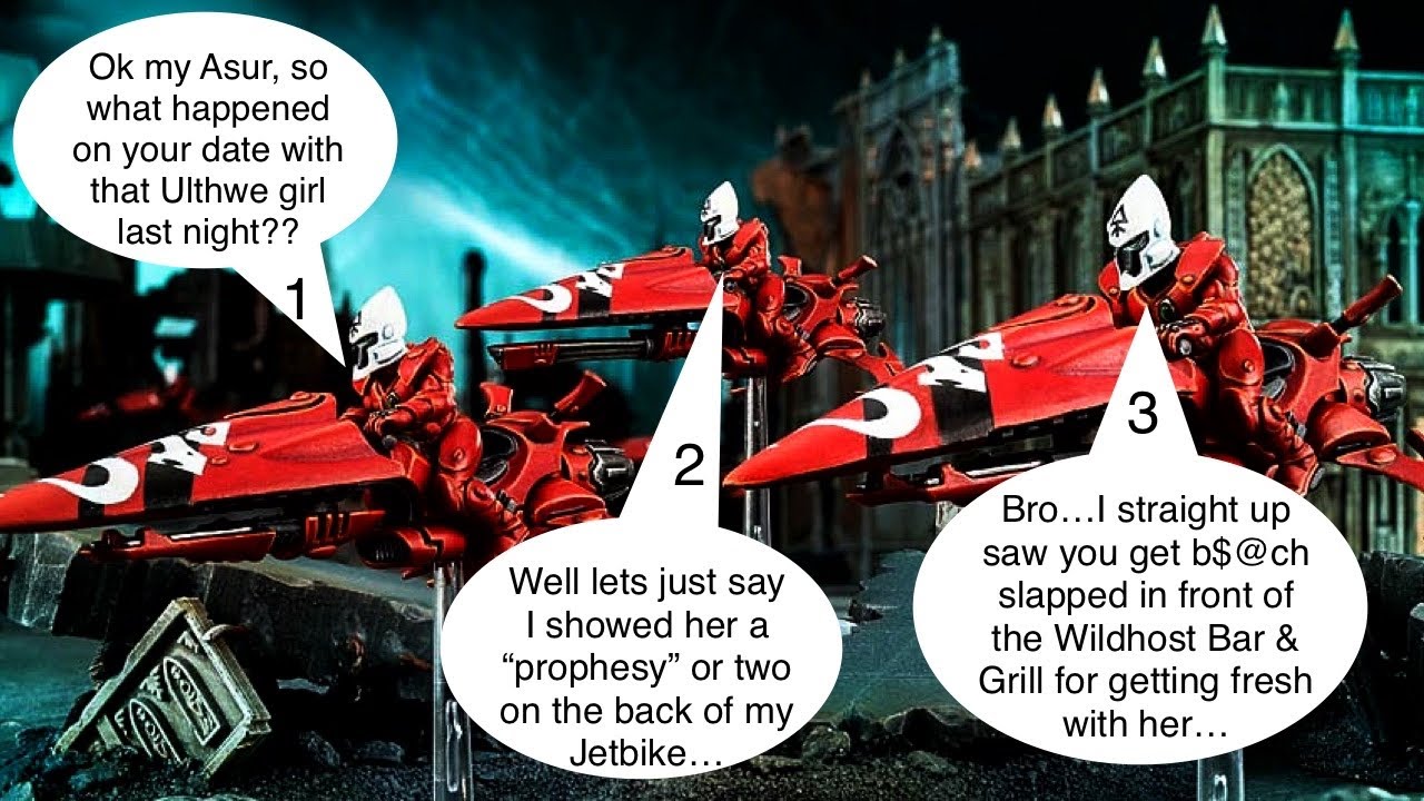 Can You Build A Competitive Aeldari List Using Only Jetbikes?? -“Riding the Wind In 10th Edition”