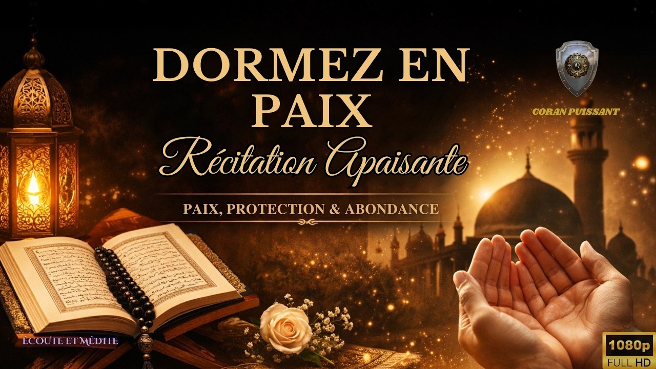 Coran pour Dormir 🌙 Sommeil Profond et Protection Puissante | (Récitation Apaisante) 🌿
