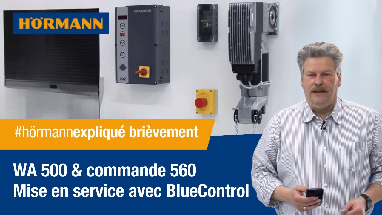 WA 500 & commande 560 - Mise en service avec BlueControl | Hörmann