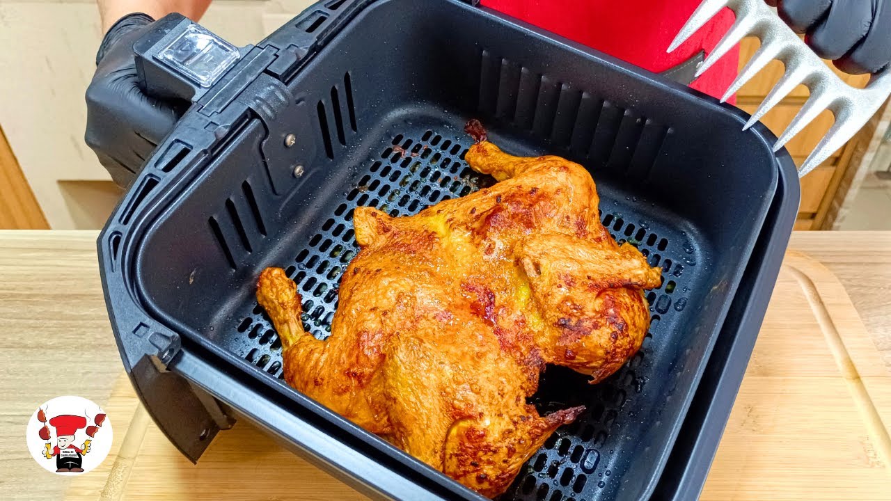 Como Fazer um Frango Inteiro Assado na Airfryer Perfeito