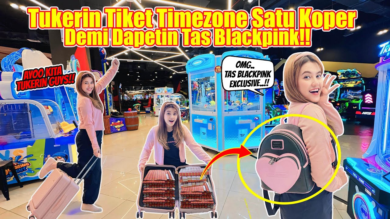 BAWA TIKET TIMEZONE SATU KOPER DEMI TUKERIN TAS BLACKPINK!! DEMI APA MASIH KEBAGIAN..SENENG BANGET!!