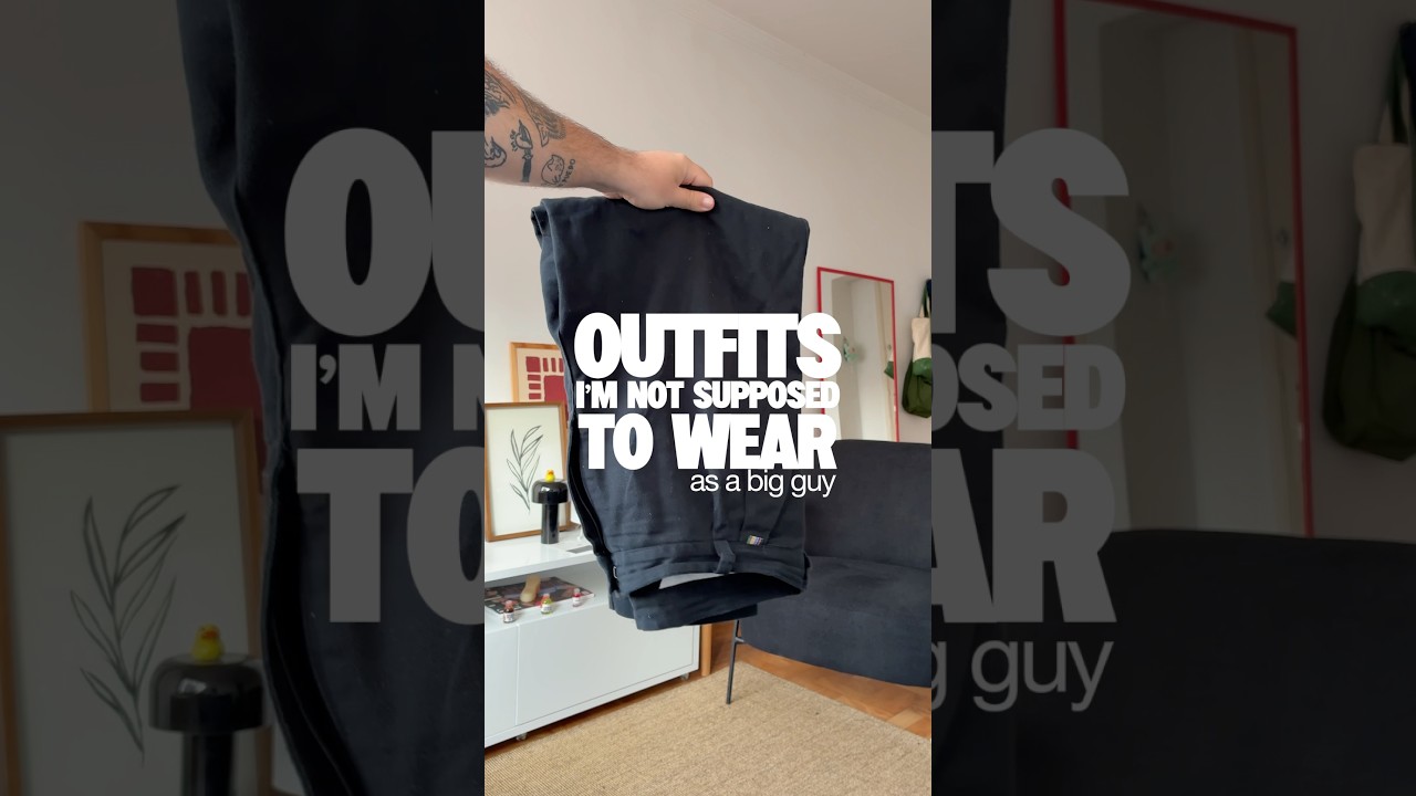 Big Guys CAN&rsquo;T Wear High Waisted Pants? #plussizemenswear #mensfashion