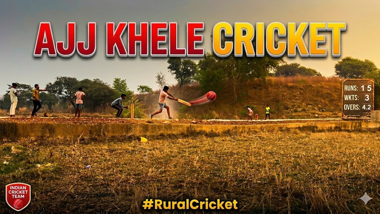 Ajj Khele ROAD⚠️ Pe Cricket🏏