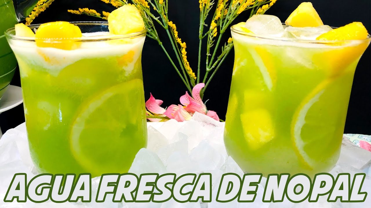 Agua Fresca de Nopal | Bebida Saludable y Refrescante | Beneficios del Nopal | Gloria an la Cocina