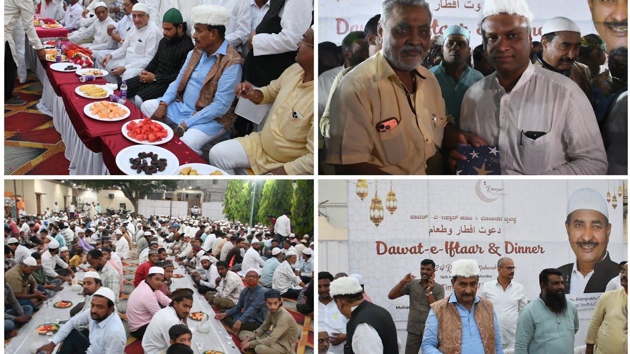MLA Allam Prabhu Patil Hosts Grand Ramzan Iftar in Gulbarga, Promotes Hindu-Muslim Unity”
