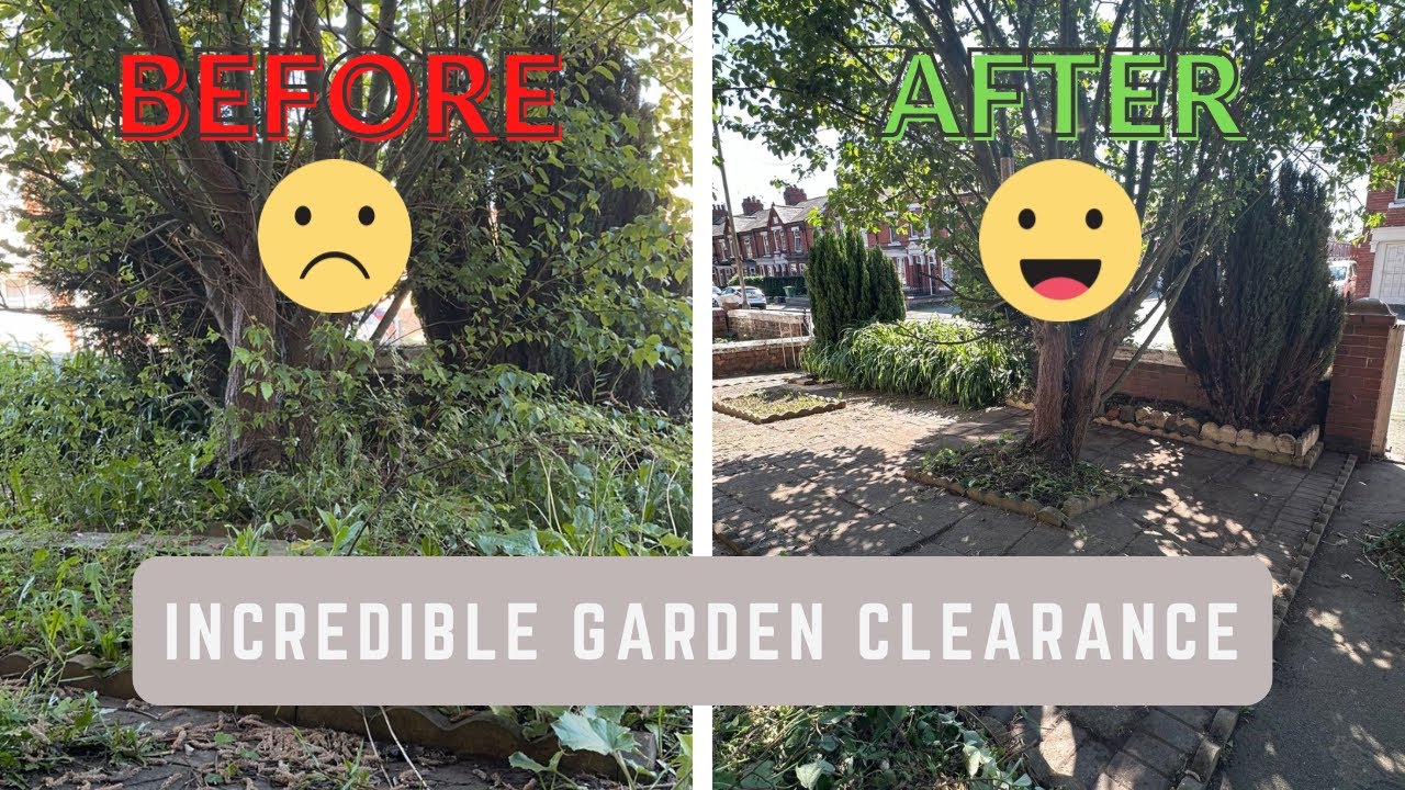 Satisfying experience of clearing a front yard garden that has been untouched for more than 2 years!