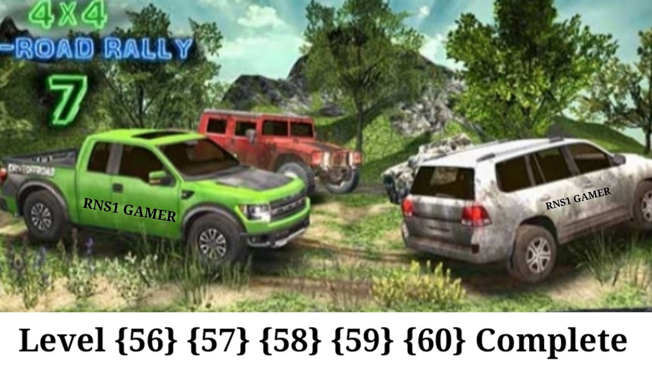 4x4 off road rally 7 level 56 57 58 59 60 Complete
