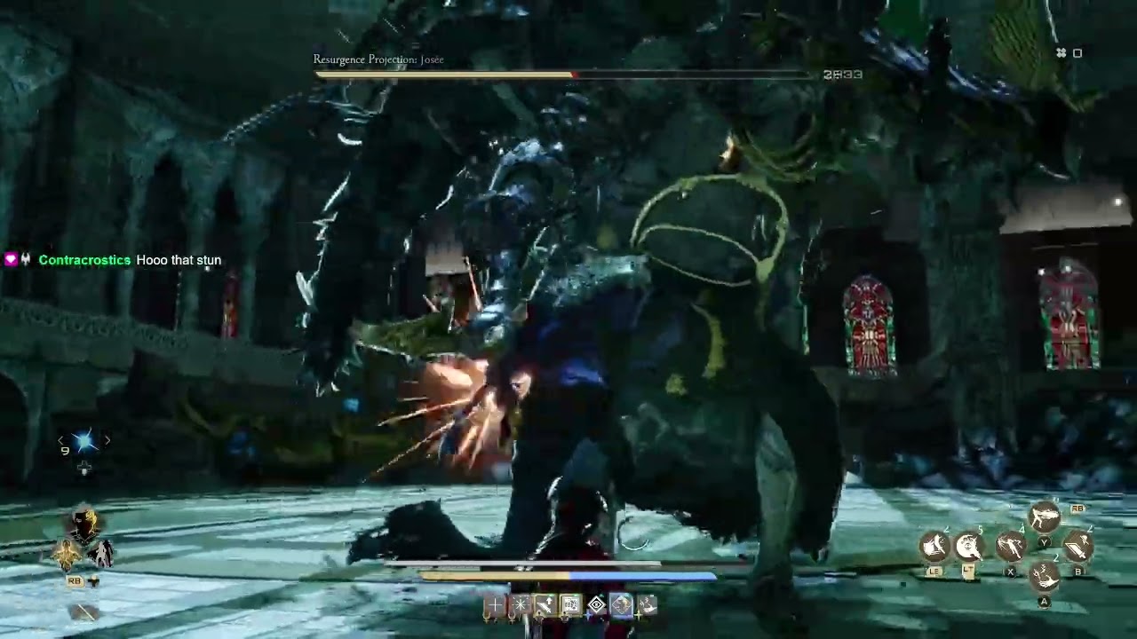 Resurgence Projection Josee   Code Vein 2 Boss Fight