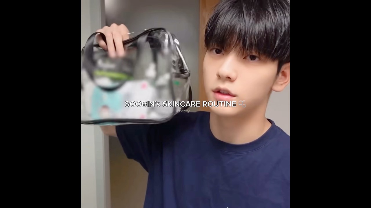 soobin&rsquo;s skincare routine is the best! #trending #kpop #kpopidol #txt #txtsoobin #soobin #choisoobin