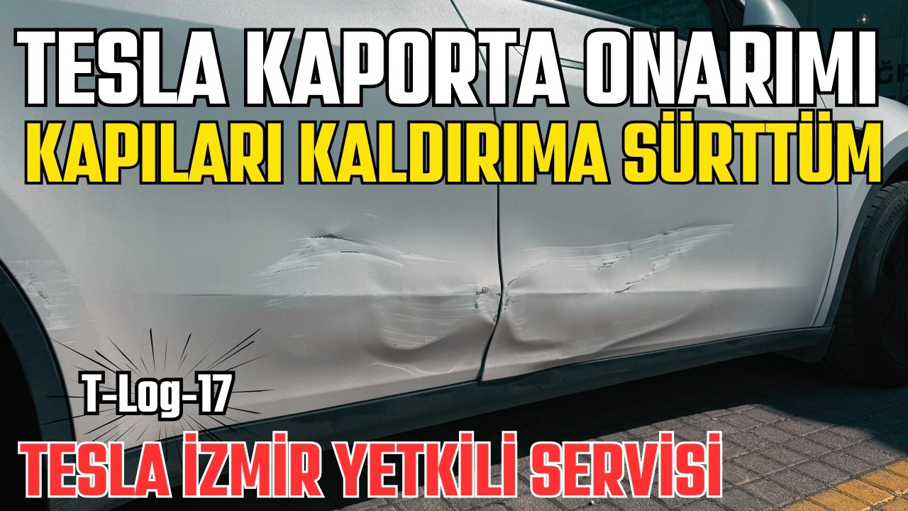TESLA'YA İLK HASAR! | Tesla İzmir Yetkili Kaporta Servisi RS Otomotiv | 