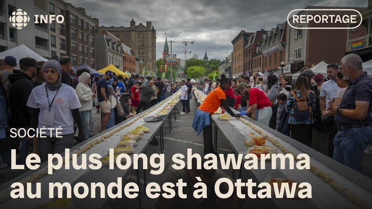 Ottawa bat le record du plus long shawarma au monde
