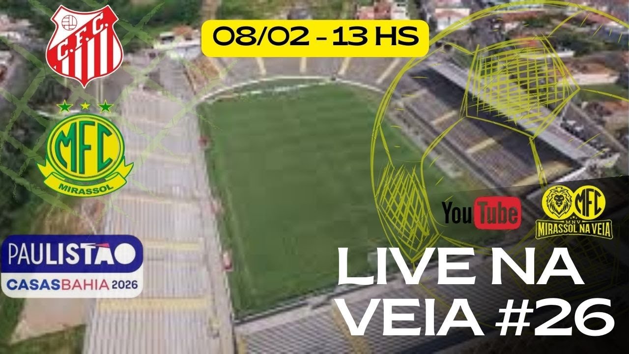 LIVE NA VEIA #26 - Mirassol precisa vencer em Capivari para voltar ao G-8 do Paulistão.