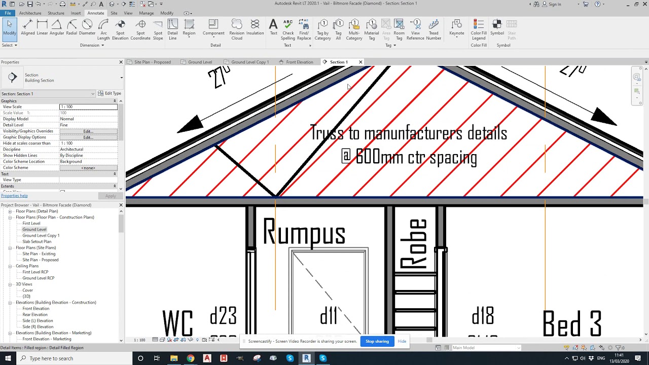 Revit Tutorial  - Filled Regions
