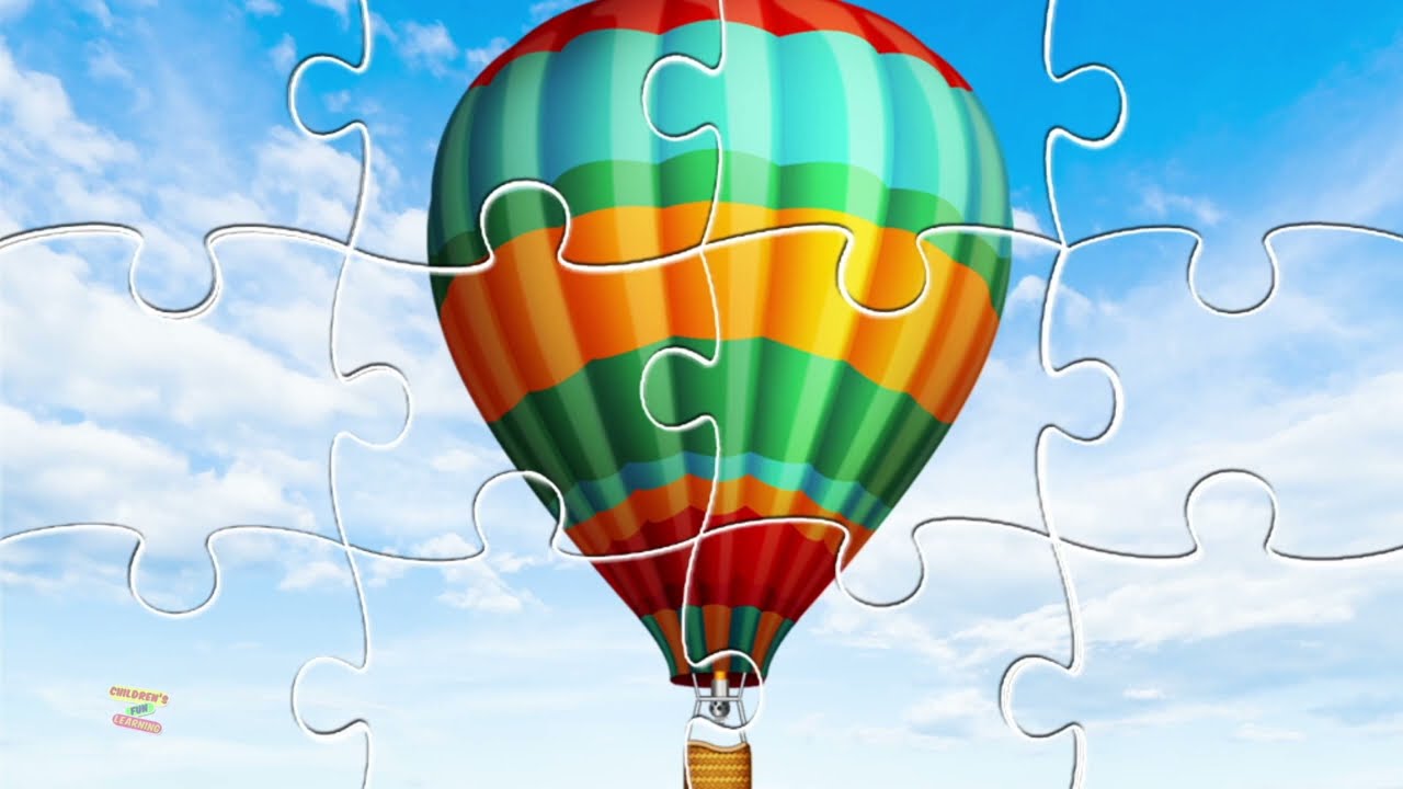 Hot Air Balloon, Puzzle Game For Kids