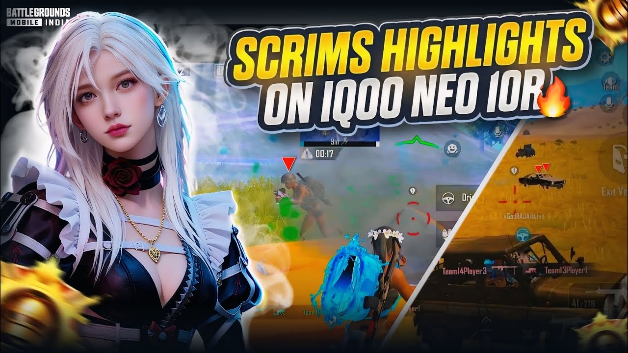 SCRIMS HIGHLIGHTS on iQOO Neo 10R 🔥 | Insane BGMI Clutches & Reflexes