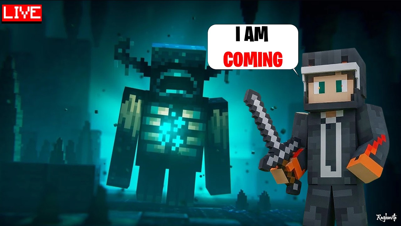 WARDEN HUNT BEGINS | Minecraft Survival #shorts #minecraft #india