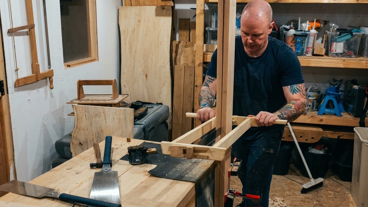 DIY re-saw frame saw