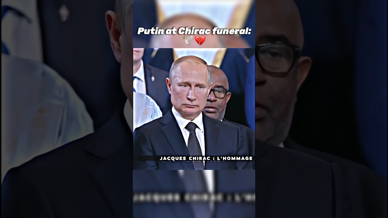 Vladimer Putin And Jacques Chirac Friendship |🇷🇺🤝🇫🇷|Putin at Charic's funeral💔 #putin #sad