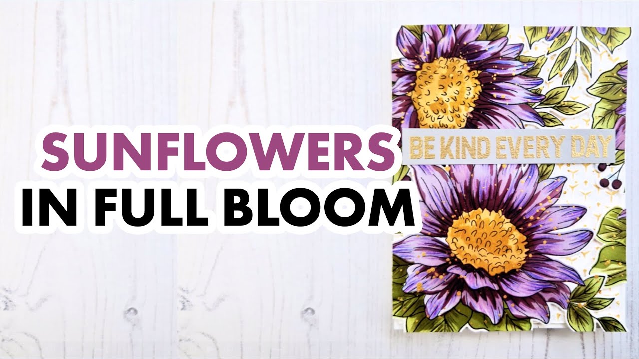 How to Create Stunning Sunflower Cards with Stencils & Inks