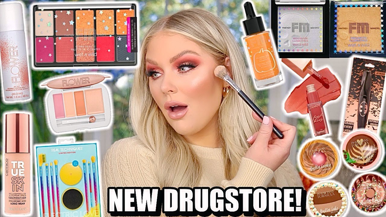 NEW DRUGSTORE MAKEUP TESTED | FULL FACE FIRST IMPRESSIONS KELLY STRACK