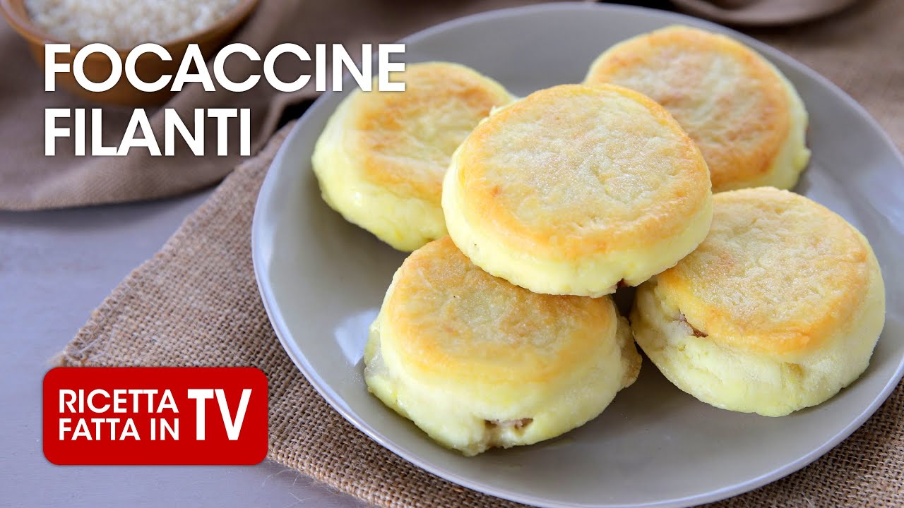 FOCACCINE DI PATATE FILANTI di Benedetta Rossi -  Ricetta TV Fatto in Casa per Voi