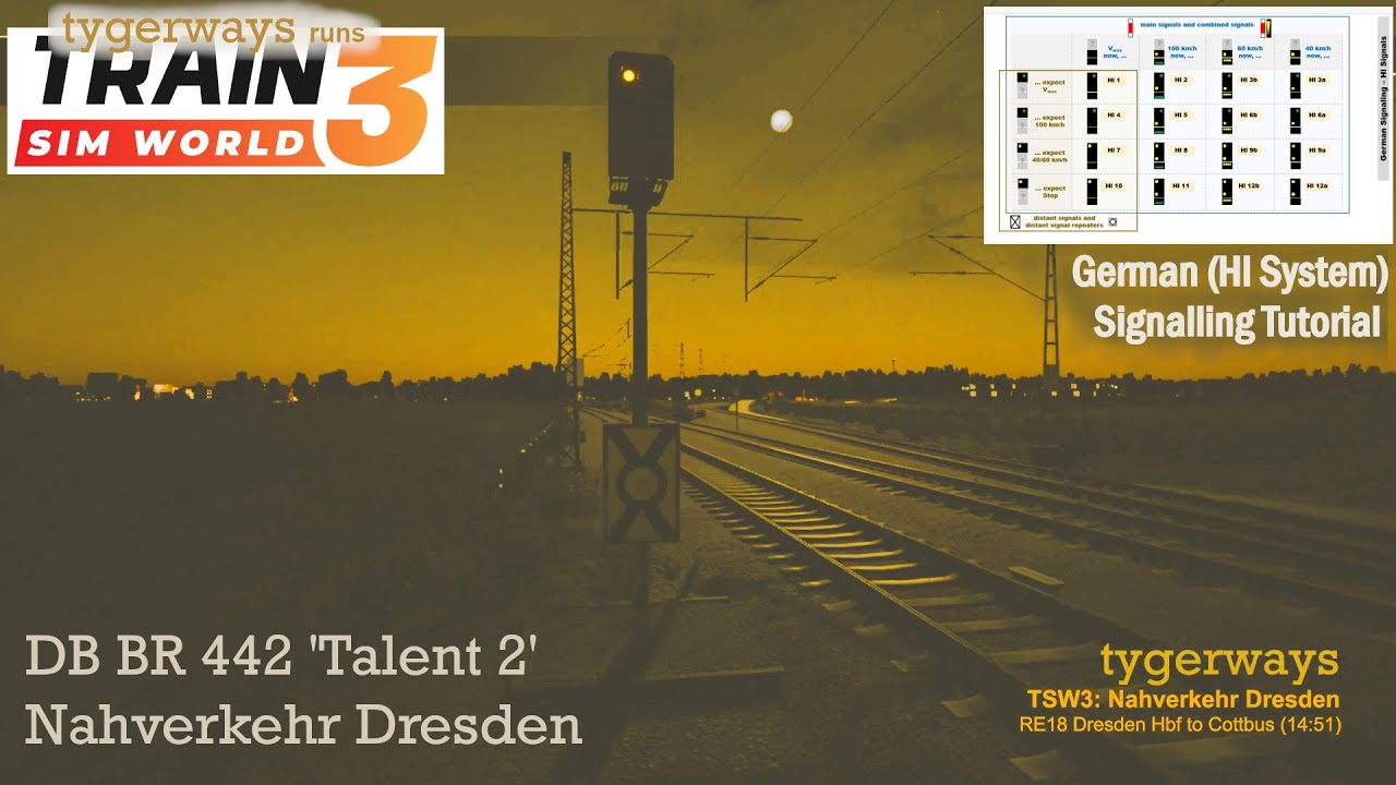 German signalling (Hl-System) in eastern Germany (TSW | German signalling tutorial)